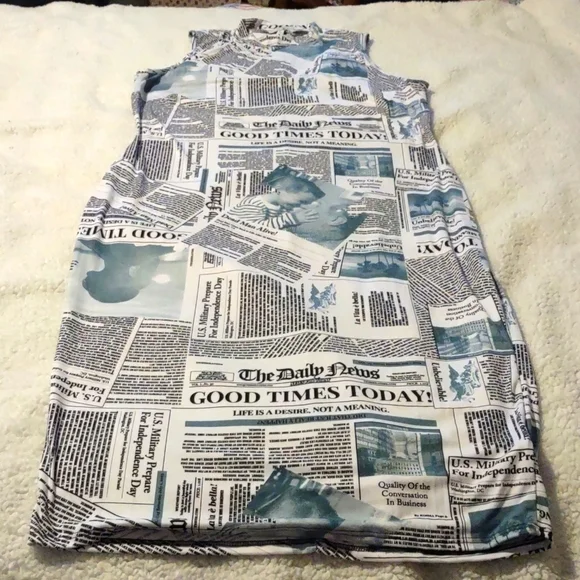 News paper dress News paper dress